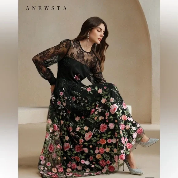 Anewsta Women Elegant Vacation Floral - Picture 5 of 10